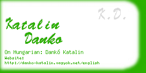 katalin danko business card
